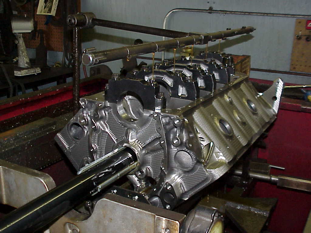 Machine Cam Bores on Blocks